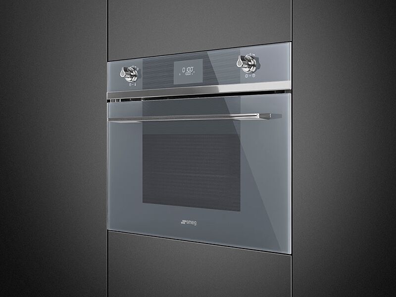 Микроволновые печи "СМЕГ" серебристого цвета Микроволновые печи SMEG серебристого цвета