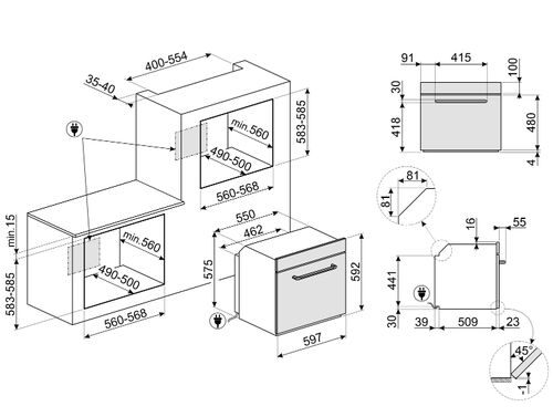Духовой шкаф Smeg SOP6900TN Духовой шкаф Smeg SOP6900TN