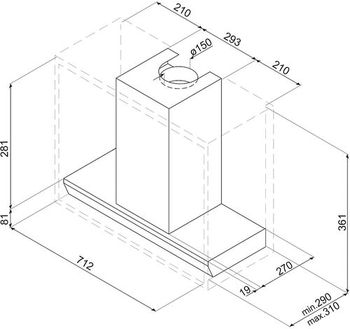 Вытяжка Smeg KSGT73X Вытяжка Smeg KSGT73X