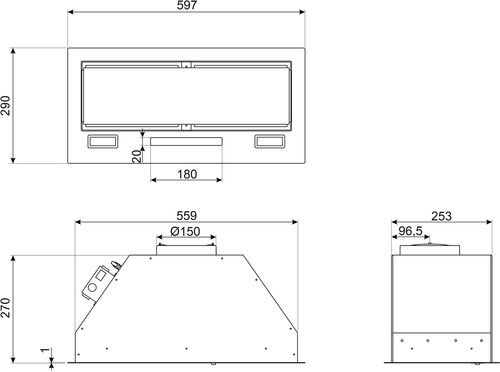 Вытяжка Smeg KSG6P4X Вытяжка Smeg KSG6P4X
