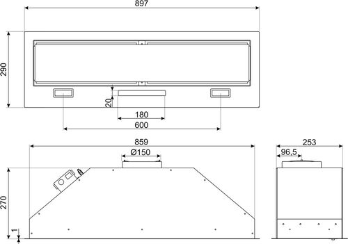 Вытяжка Smeg KSG8P4X Вытяжка Smeg KSG8P4X