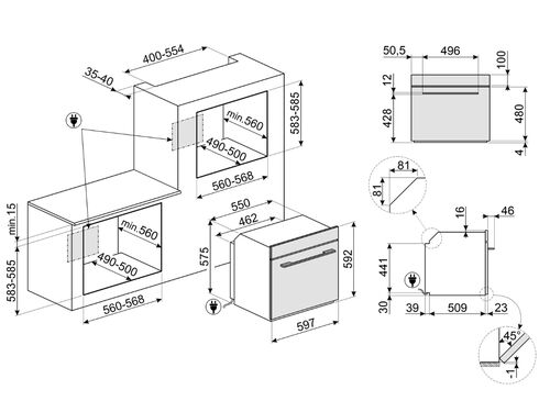 Духовой шкаф Smeg SOP6104TPG Духовой шкаф Smeg SOP6104TPG