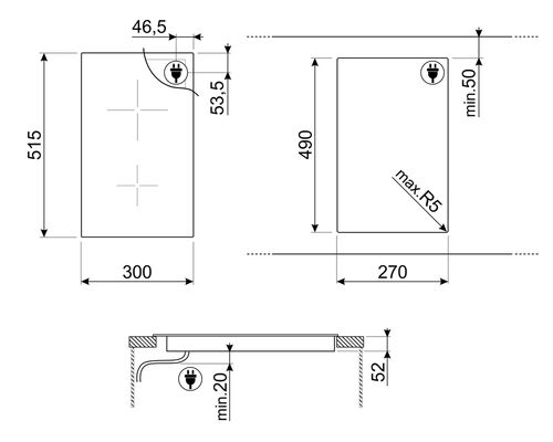 Варочная панель Smeg SI5322B Варочная панель Smeg SI5322B