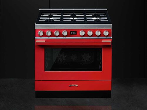 Газовый варочный центр Smeg CPF9GPR Газовый варочный центр Smeg CPF9GPR