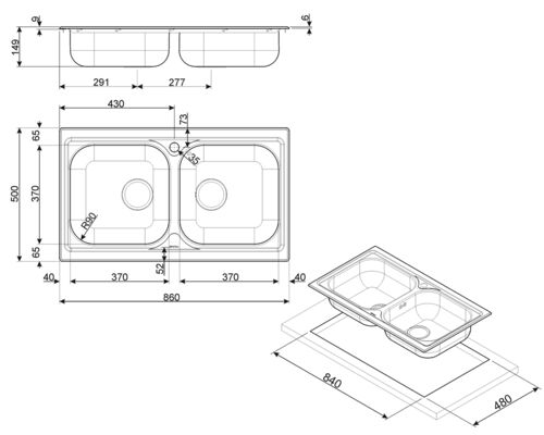 Мойка Smeg LYP862 Мойка Smeg LYP862