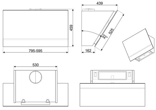 Вытяжка Smeg KV28N Вытяжка Smeg KV28N