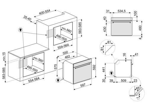 Духовой шкаф Smeg SOP6302TX Духовой шкаф Smeg SOP6302TX