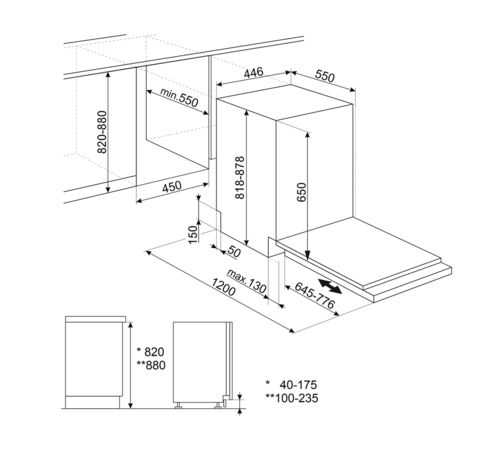 Посудомоечная машина Smeg ST4523IN Посудомоечная машина Smeg ST4523IN