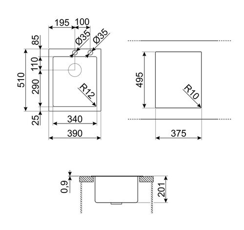 Мойка Smeg VR12S34RS Мойка Smeg VR12S34RS
