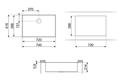 Мойка Smeg VSTQ72-2 Мойка Smeg VSTQ72-2