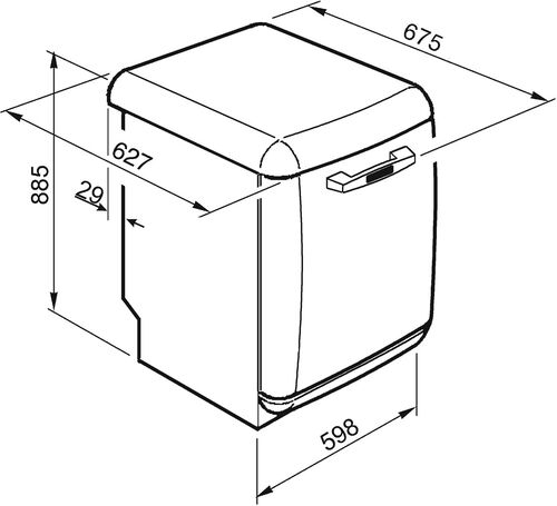 Посудомоечная машина Smeg LVFABBL3 Посудомоечная машина Smeg LVFABBL3