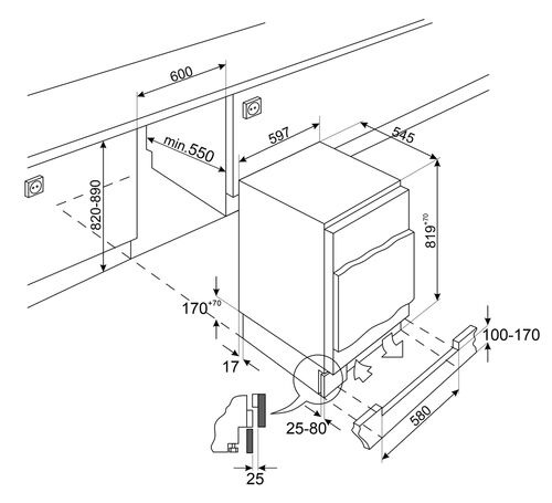 Холодильник Smeg U8C082DF Холодильник Smeg U8C082DF
