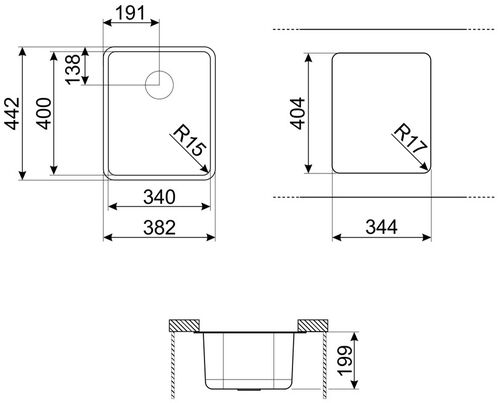 Мойка Smeg VSTR34BRX Мойка Smeg VSTR34BRX