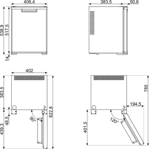 Холодильник Smeg MTE40 Холодильник Smeg MTE40