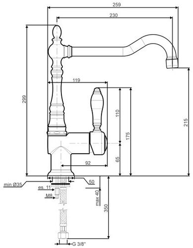 Смеситель Smeg MIR6CR-2 Смеситель Smeg MIR6CR-2
