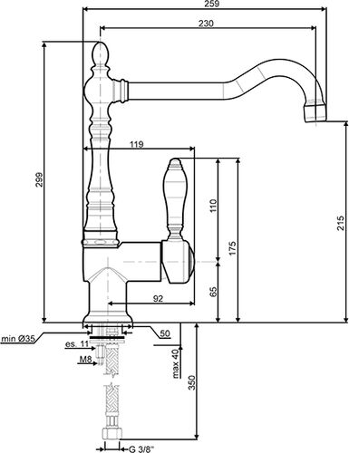 Смеситель Smeg MIR6O-2 Смеситель Smeg MIR6O-2