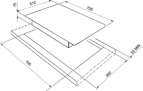 Варочная панель Smeg PGF75-4 Варочная панель Smeg PGF75-4