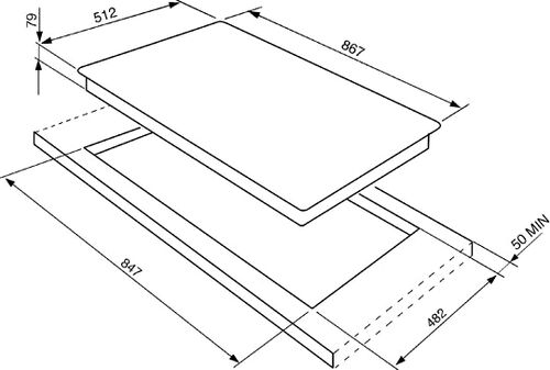 Варочная панель Smeg PGF95-4 Варочная панель Smeg PGF95-4