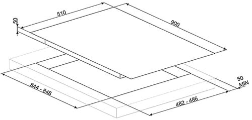 Варочная панель Smeg PV695LCNR Варочная панель Smeg PV695LCNR