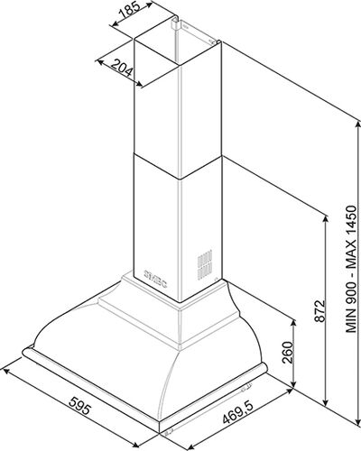 Вытяжка Smeg KC16POE Вытяжка Smeg KC16POE
