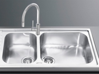 Кухонные мойки Smeg с двумя чашами — обзор, плюсы и минусы
