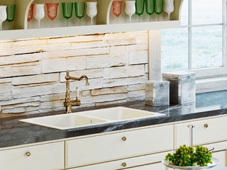 Стильные мойки SMEG в кремовом цвете