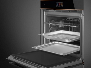 Духовые шкафы SMEG с медной фурнитурой