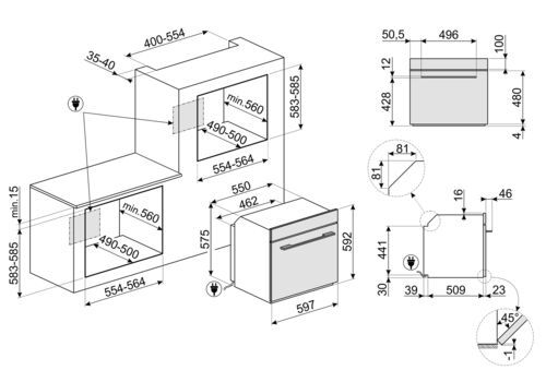 Духовой шкаф Smeg SF6100VB1