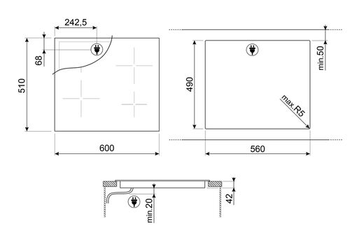 Варочная панель Smeg SE263TD1