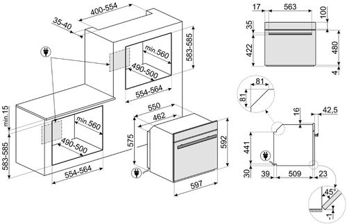 Духовой шкаф Smeg SO6606APNR