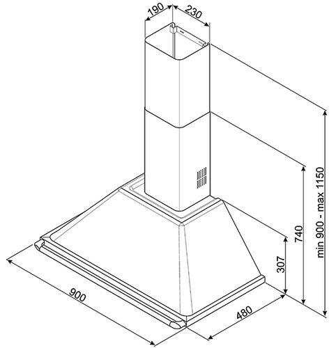 Вытяжка Smeg KTR90XE